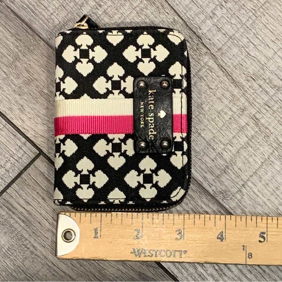Kate Spade Four Spades Geo Color Block Small Zip Around Wallet - Picture 4 of 16